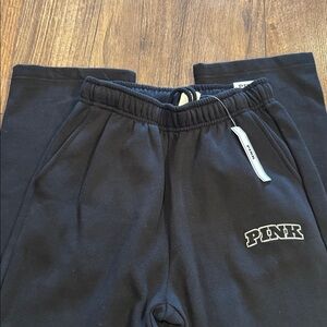 PINK Victoria's Secret Black Joggers straight leg